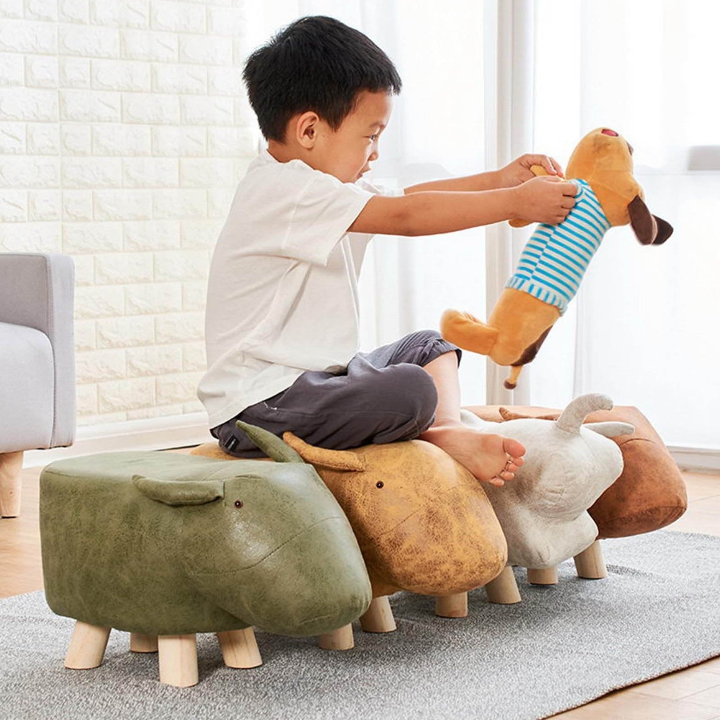 Creative Kids Animal Stool - Nordic Side - 