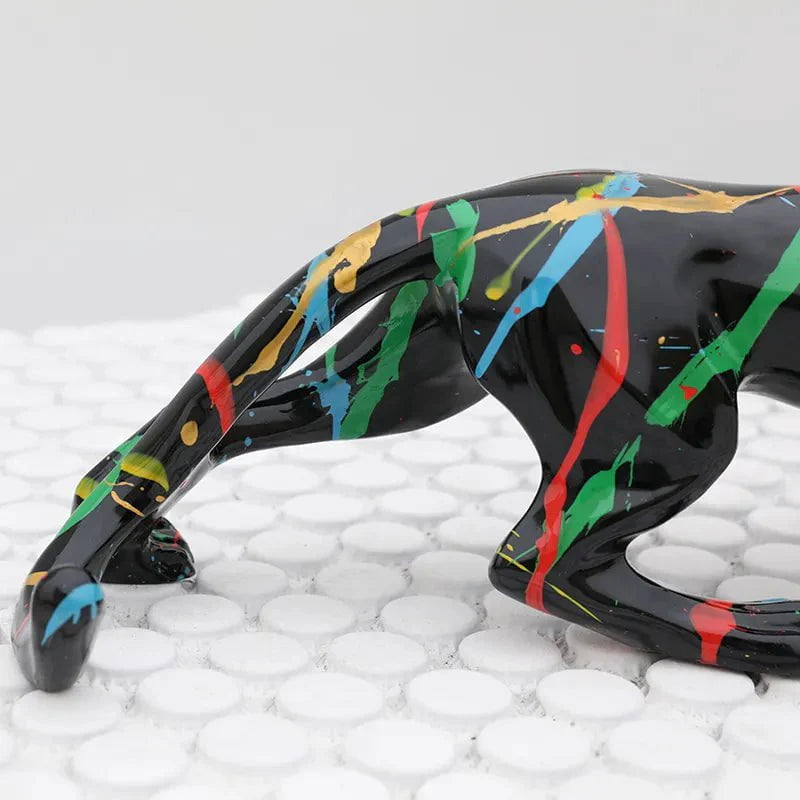 Leopard Graffiti Sculpture