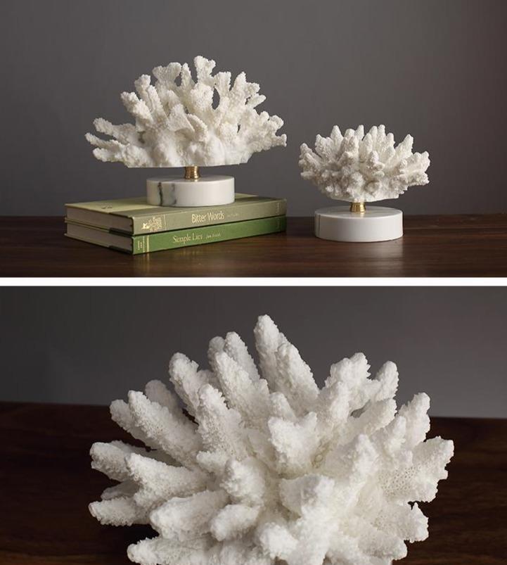 Coral Artisan Coral Figurines for Home Decor