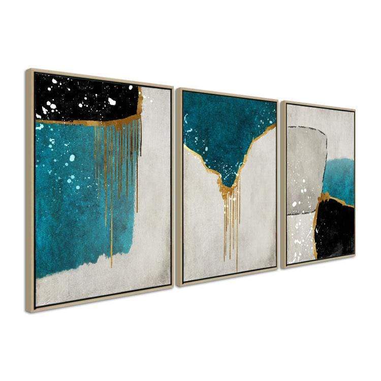 Melting Walls Stretched Canvas - Nordic Side - 3 piece, Acrylic Image, canvas art, canvas image, spo-enabled