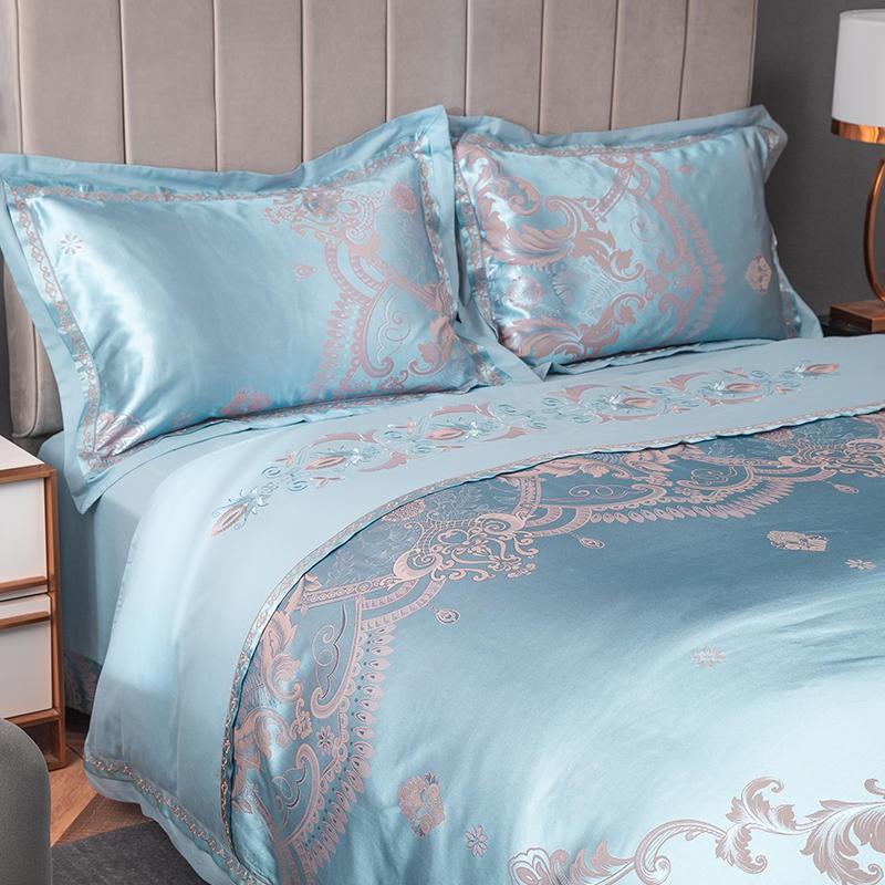 Cerulean Luxury Egyptian Cotton Bedding Set