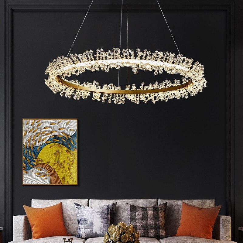 Marcia Crystal Metal Pendant Light