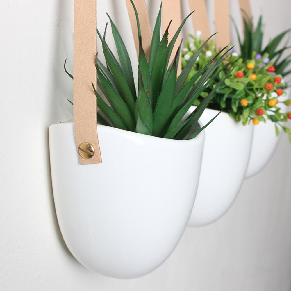 Catriona - Wall-hanging Ceramic Flower Pot (3 Sets) - Nordic Side - Modern Planters