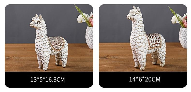 Alpaca Artisan Alpaca Statue for Home Decor