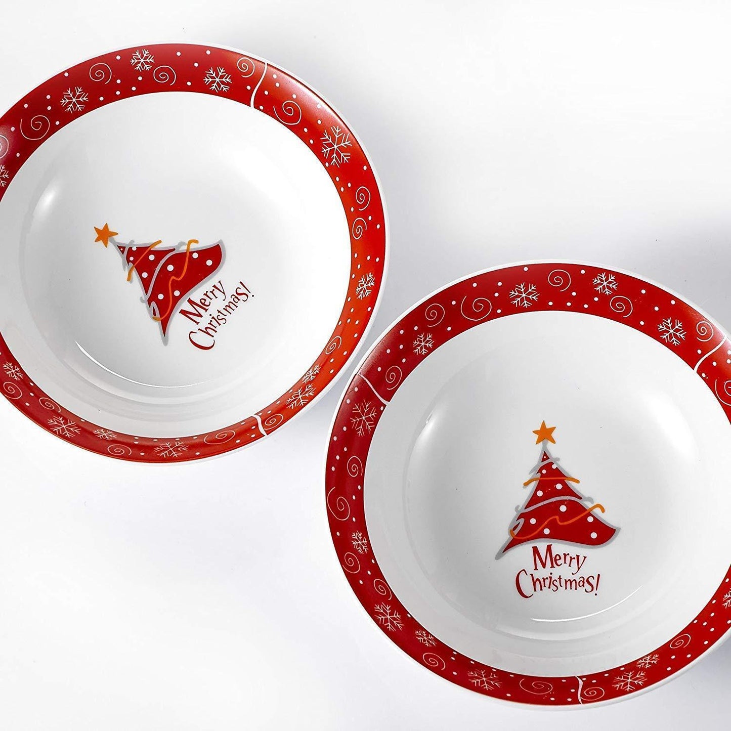 Christmastree Series,  2-Piece Porcelain Bowl Set 1125 ml - Nordic Side - 1125, Bowl, Cereal, Christmas, Christmastree, for, Large, ml, Piece, Porcelain, Salad, Series, Service, Set, Soup, VE