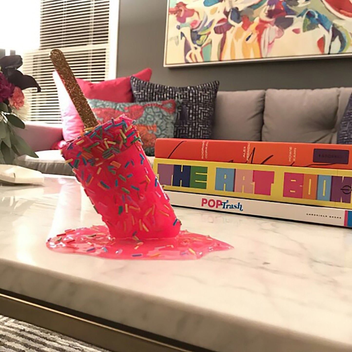 Melting Artisan Melting Popsicle Sculpture