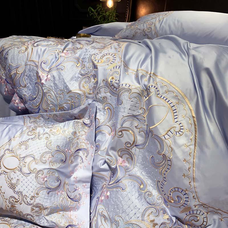 Embroidery Luxury Egyptian Cotton Duvet Set