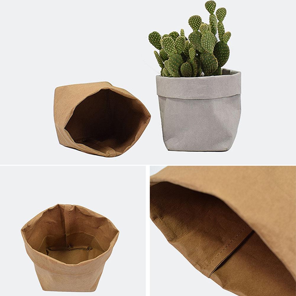 Whitely - Reusable Artful Kraft Paper Flower Plant Pot - Nordic Side - 02-09, modern-farmhouse