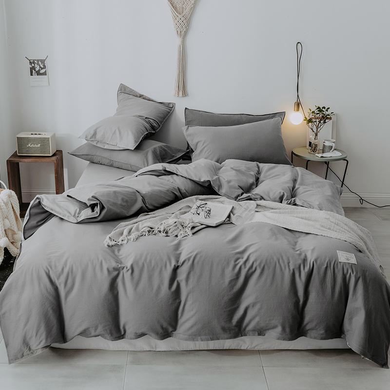 Eslaniya 100% Cotton Classic Minimalist Duvet Cover Set - Nordic Side - 100%, Bedding, Classic, cotton, Eslaniya, Minimalist, Set