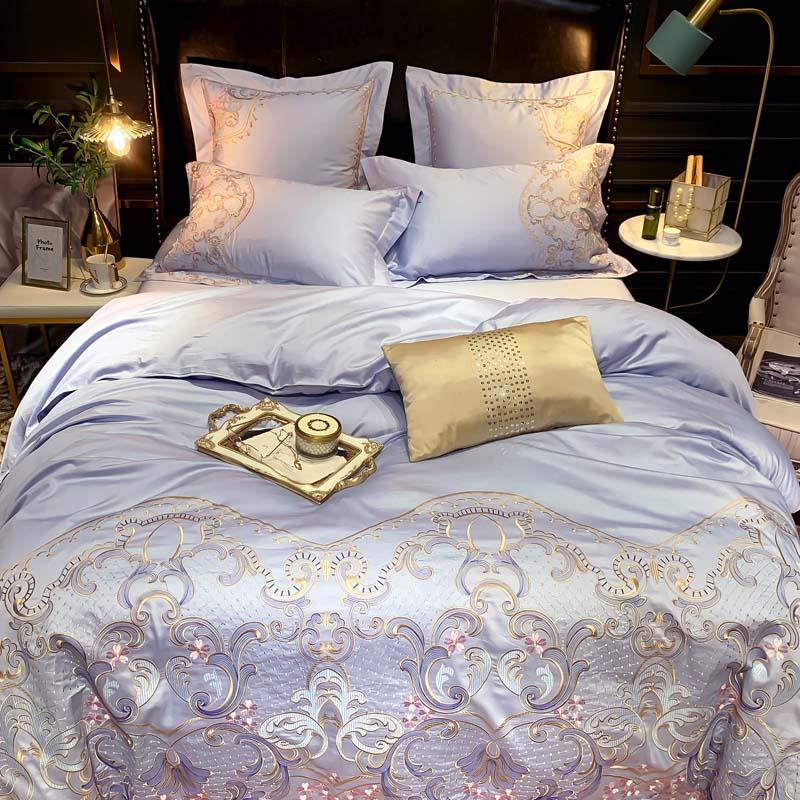 Embroidery Luxury Egyptian Cotton Duvet Set