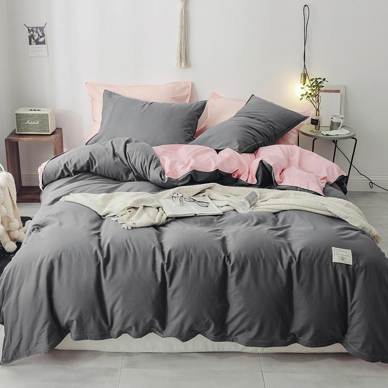 Eslaniya 100% Cotton Classic Minimalist Duvet Cover Set - Nordic Side - 100%, Bedding, Classic, cotton, Eslaniya, Minimalist, Set