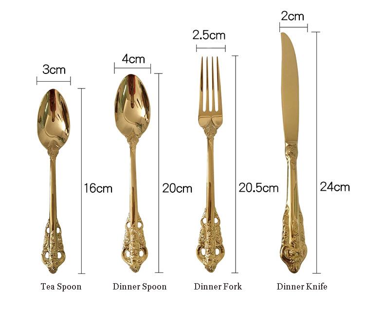 Western Elegant Stainless Steel Flatware