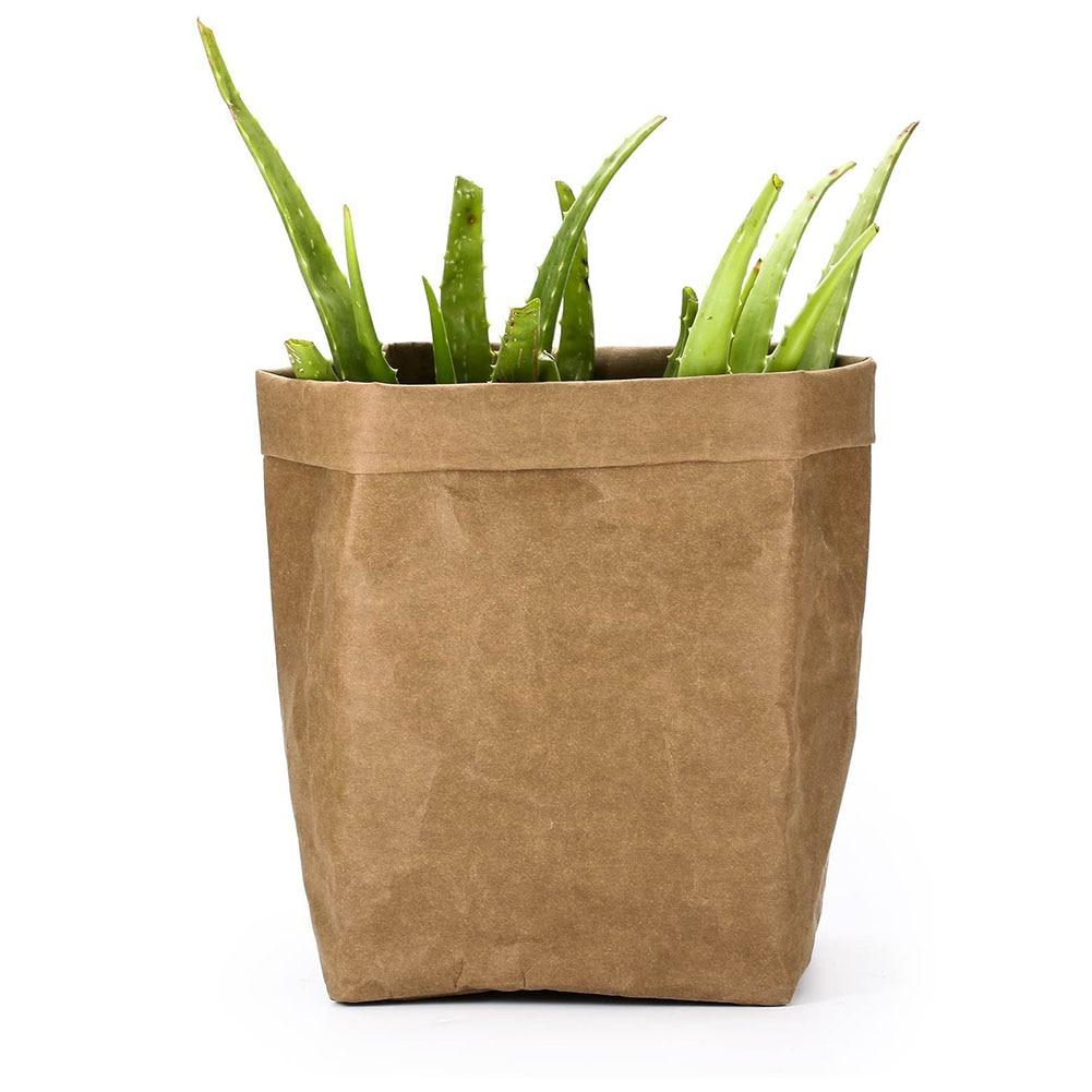 Whitely - Reusable Artful Kraft Paper Flower Plant Pot - Nordic Side - 02-09, modern-farmhouse