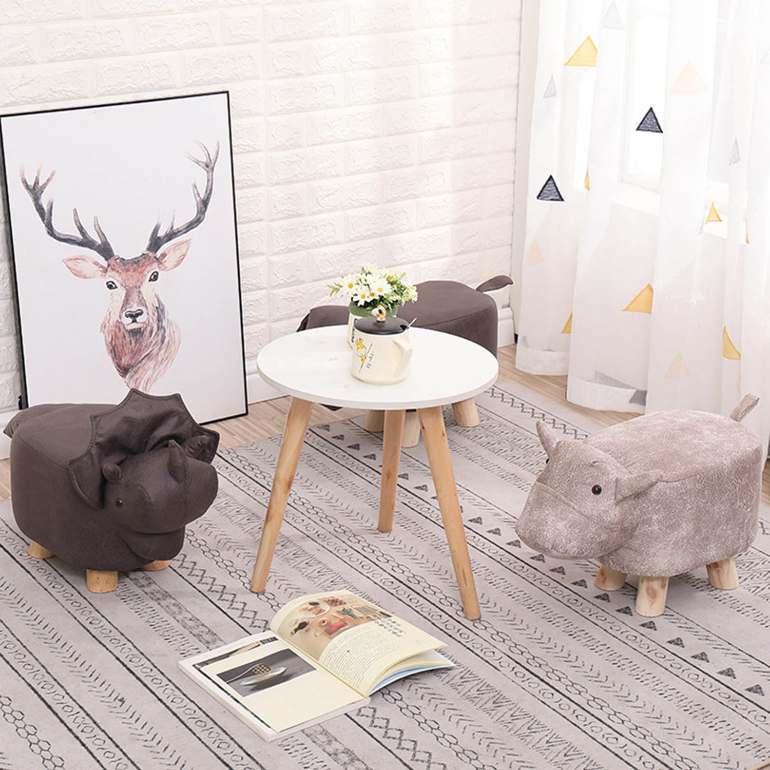 Creative Kids Animal Stool - Nordic Side - 