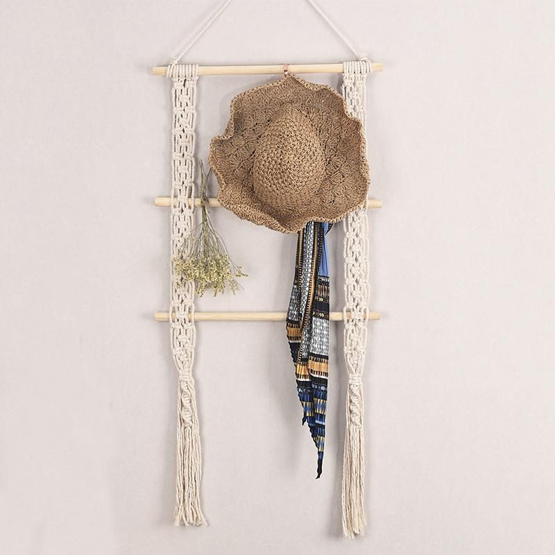 Handmade MacramÃ© Hanging Ladder Tapestry - Nordic Side - Decor, MacramÃ©, not-hanger, Wall Hanging