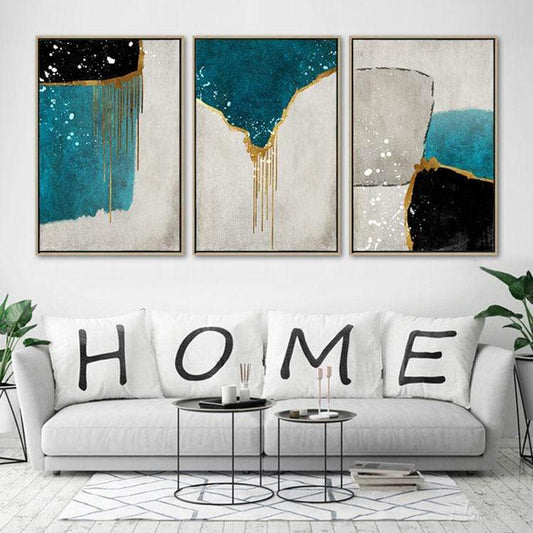 Melting Walls Stretched Canvas - Nordic Side - 3 piece, Acrylic Image, canvas art, canvas image, spo-enabled