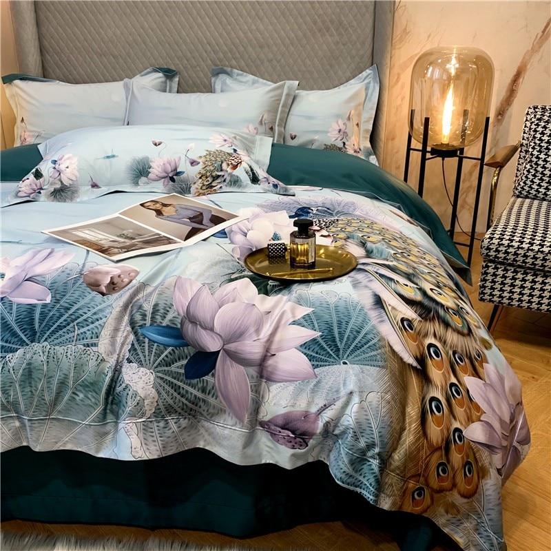 Peacock Luxury Egyptian Cotton Duvet Set