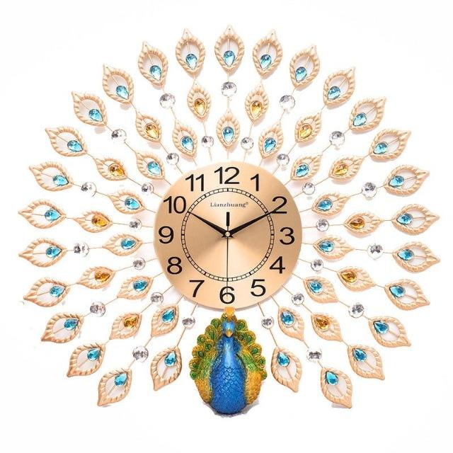 Tiboy - Luxury Peacock 3D Wall Clock - Nordic Side - Decor, Wall Clock