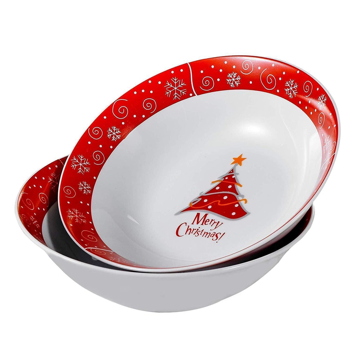 Christmastree Series,  2-Piece Porcelain Bowl Set 1125 ml - Nordic Side - 1125, Bowl, Cereal, Christmas, Christmastree, for, Large, ml, Piece, Porcelain, Salad, Series, Service, Set, Soup, VE