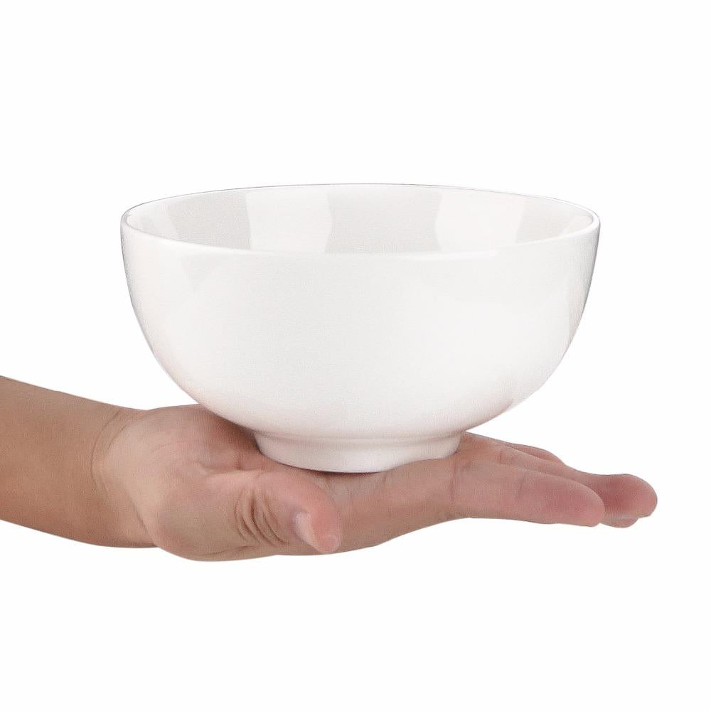 Ivory White 4 pieces Porcelain China Ceramic Bowls (6"/ 750 ml) - Nordic Side - 12512565, 750, Bowls, Ceramic, Cereal, cm, Ivory, MALACASA, ML, Pieces, Porcelain, Regular, Rice, Salad, Series