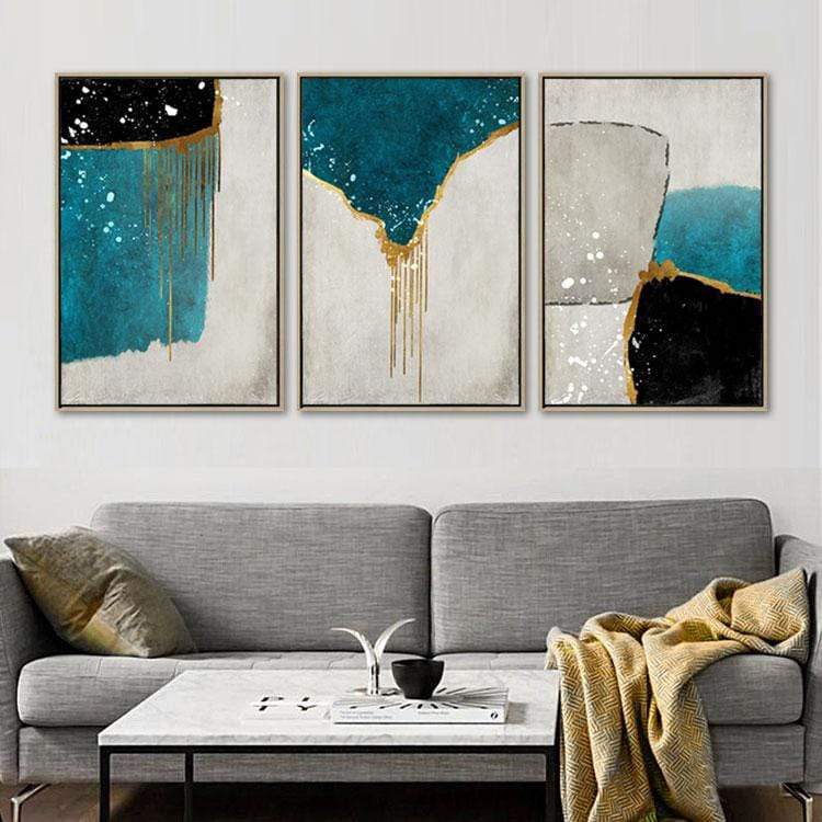 Melting Walls Stretched Canvas - Nordic Side - 3 piece, Acrylic Image, canvas art, canvas image, spo-enabled