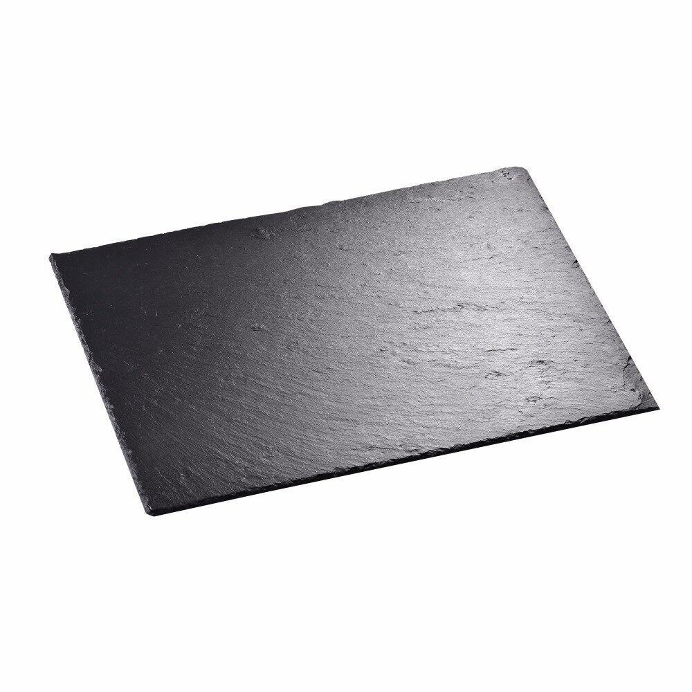 Nature.Slate1 Piece Natural Slate Stone Tablemats Square and Rectangular Placemat Sets Serving Platter 40 X 30 CM (Nature.Slate Square) - Nordic Side - 30, 40, and, CM, MALACASA, Natural, Nat