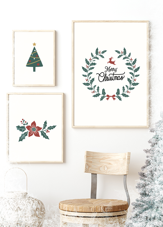 Holiday Illustration Print No. 1 - Nordic Side - 