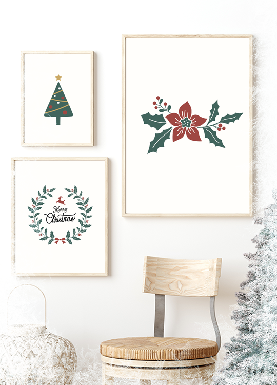 Holiday Illustration Print No. 2 - Nordic Side - 