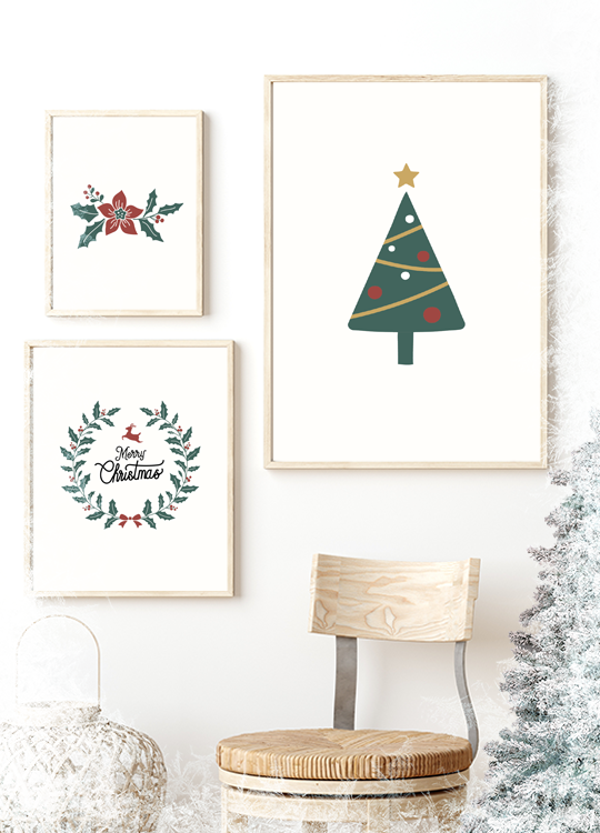 Holiday Illustration Print No. 3 - Nordic Side - 