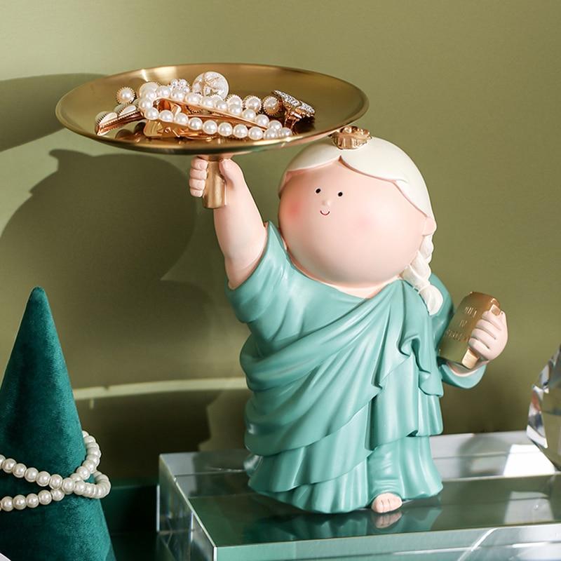 Cute Statue of Liberty Tray - Artisan-Made