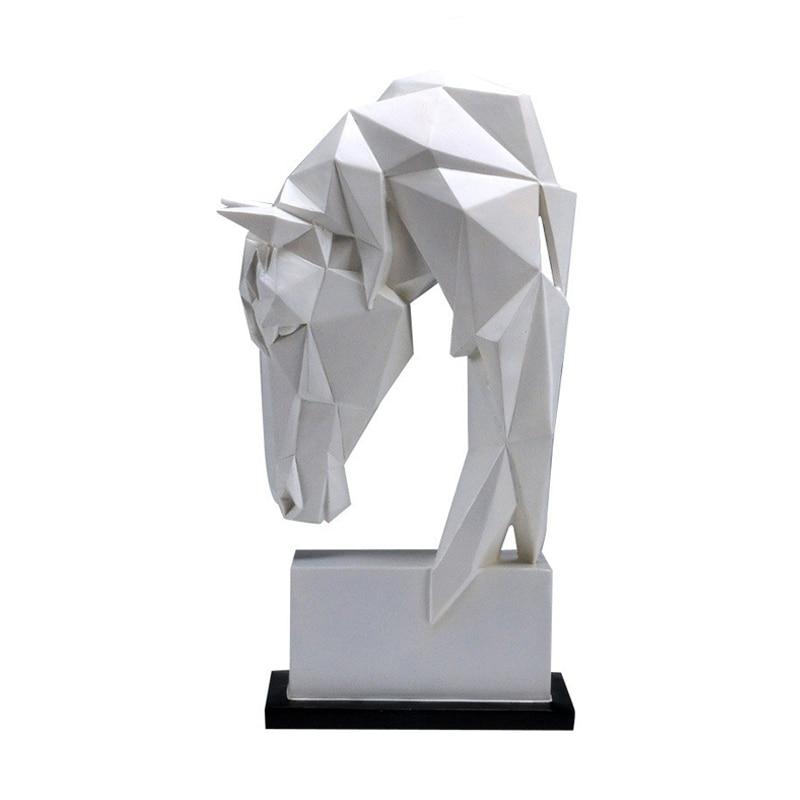 Geometric Horse Head Decor