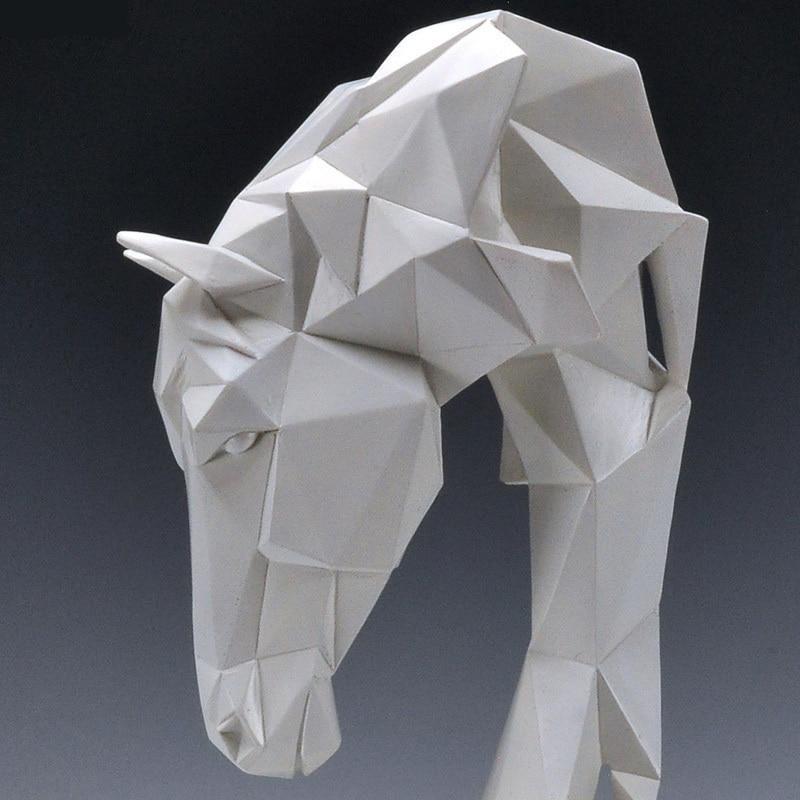 Geometric Horse Head Decor