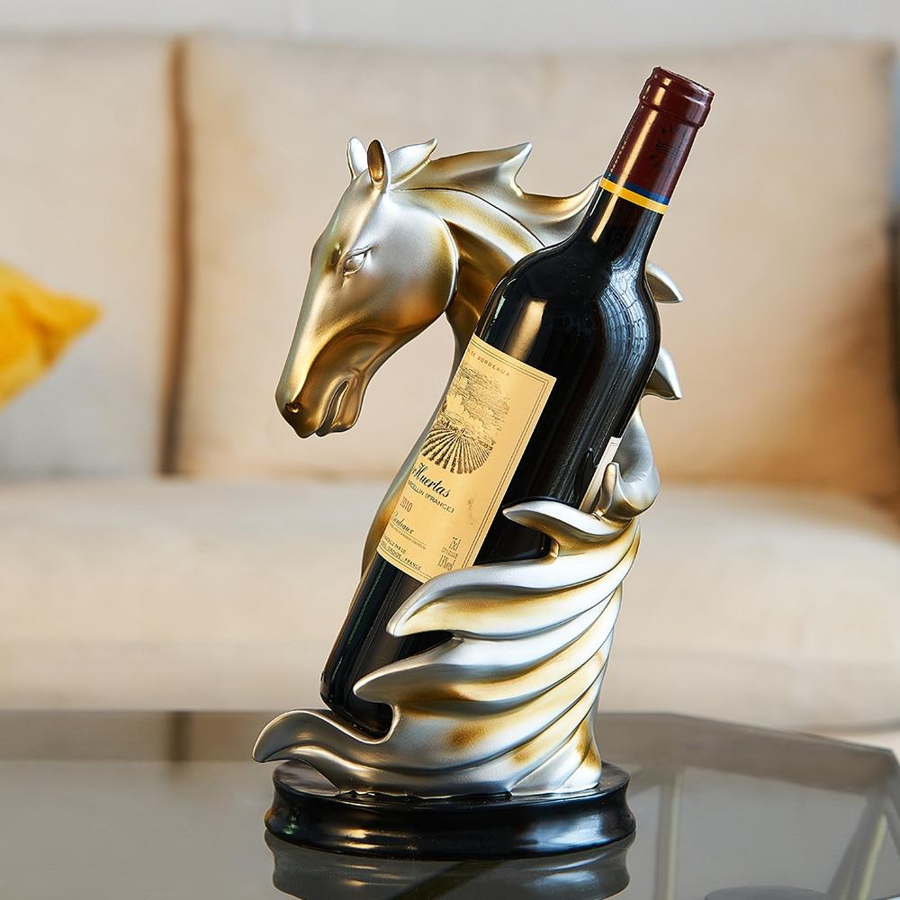 Horse-Shaped Artisan Horse Wine Holder