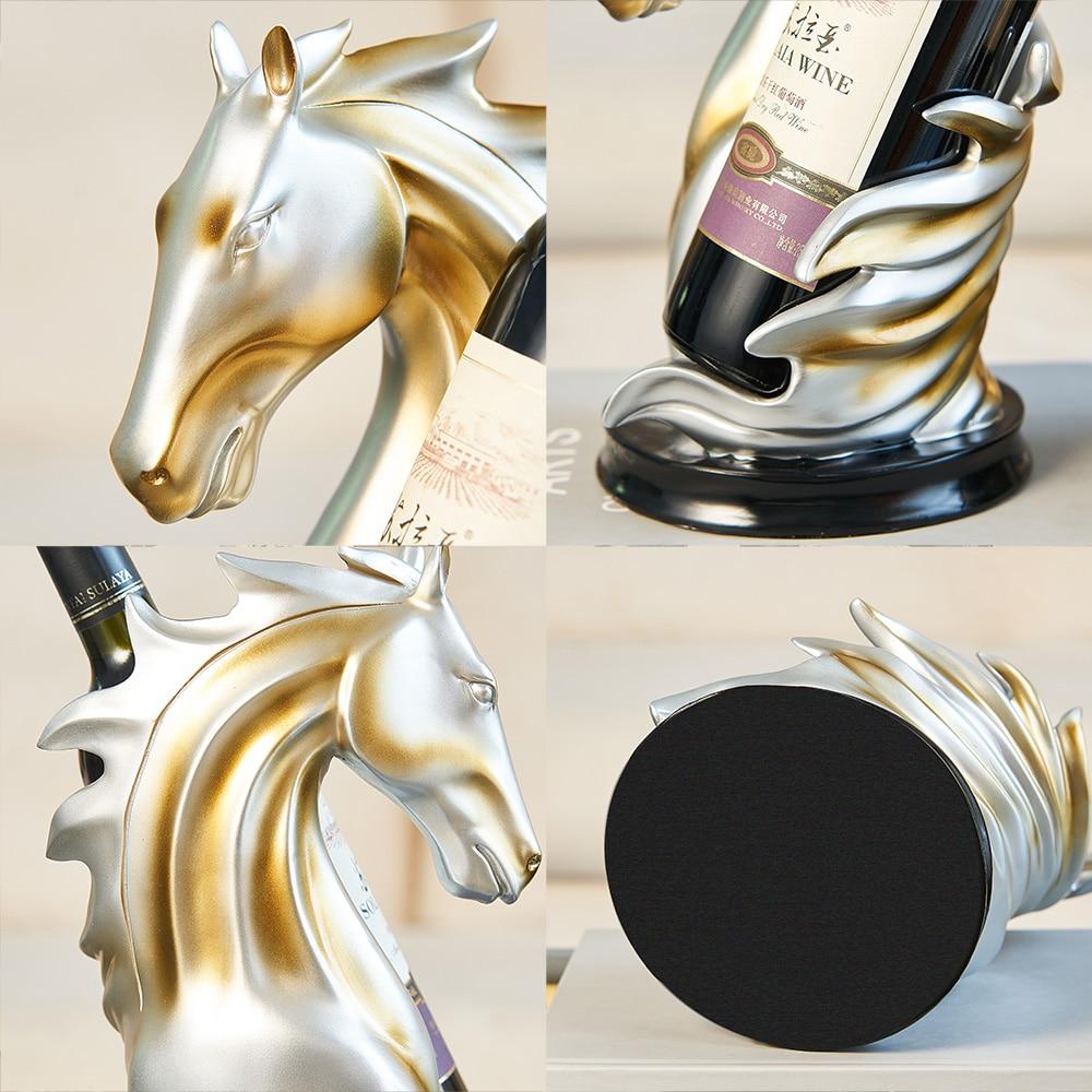 Horse-Shaped Artisan Horse Wine Holder