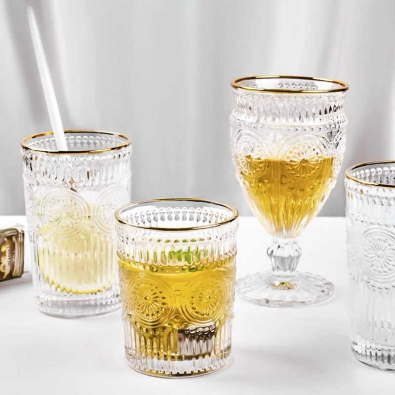 Osasco Gold Rim Highball Glass