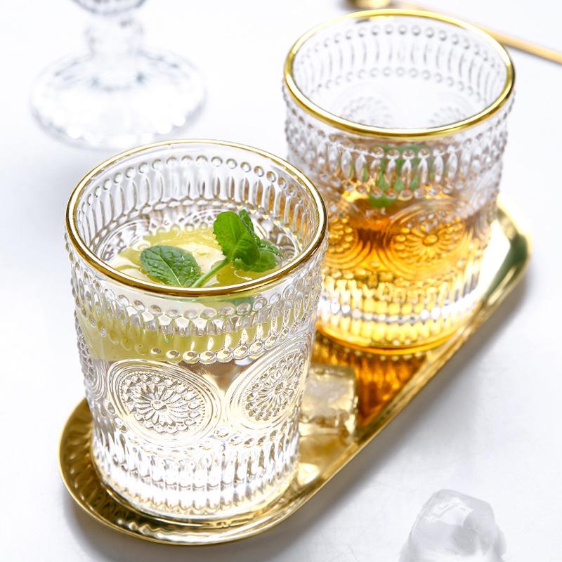 Osasco Gold Rim Highball Glass