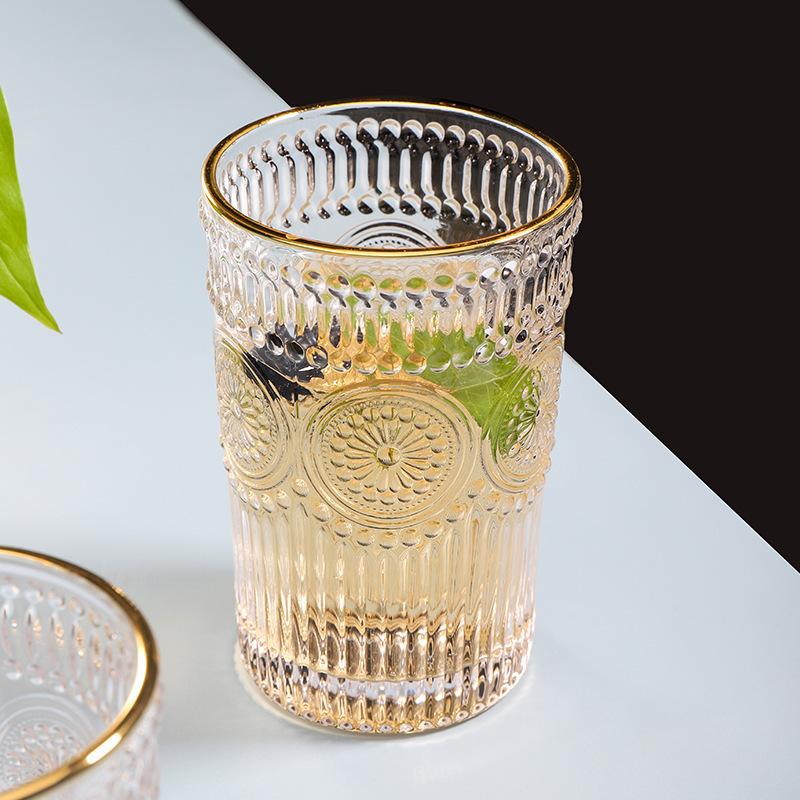 Osasco Gold Rim Highball Glass