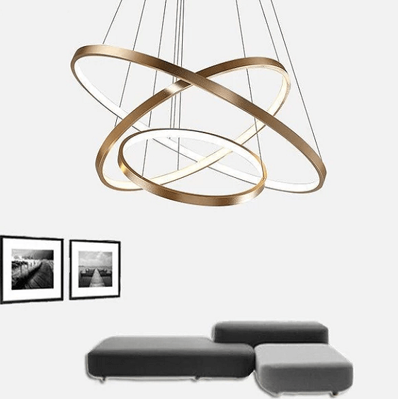 Indoor Modern Circular Ring Chandelier - Nordic Side - architecture, arcitecture, art, artichture, artist, contemporaryart, crystal chandelier, decor, decoration, design, designer, designinsp