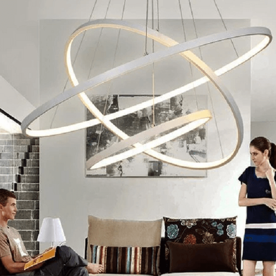 Indoor Modern Circular Ring Chandelier - Nordic Side - architecture, arcitecture, art, artichture, artist, contemporaryart, crystal chandelier, decor, decoration, design, designer, designinsp