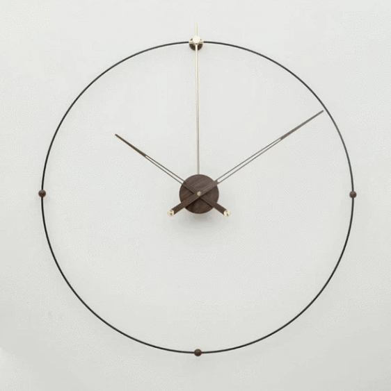 Infinity European Clock - Nordic Side - architecture, art, artist, contemporaryart, decor, decoration, design, designer, designinspiration, edison, grey, home, homedecor, industriallighting, 