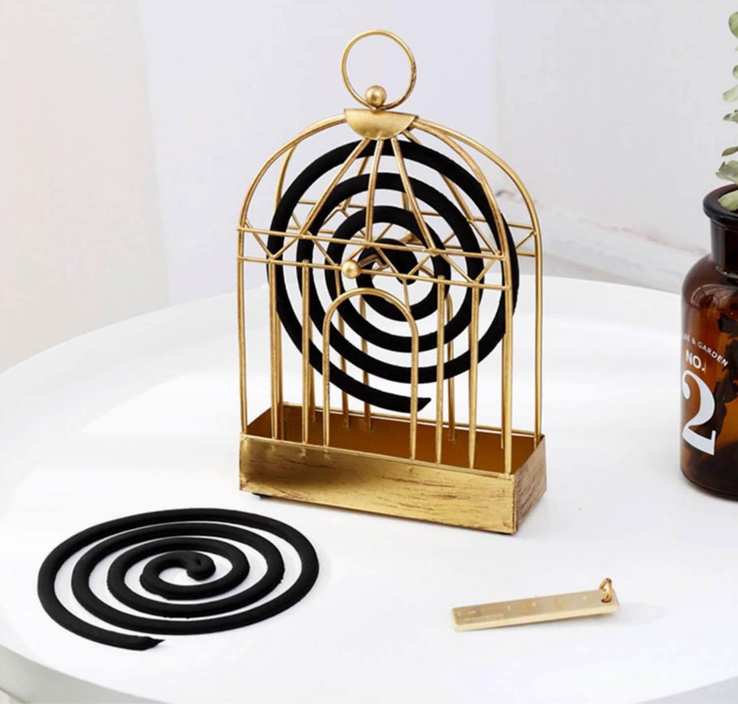 Iron Birdcage Incense Stick Holder - Nordic Side - 