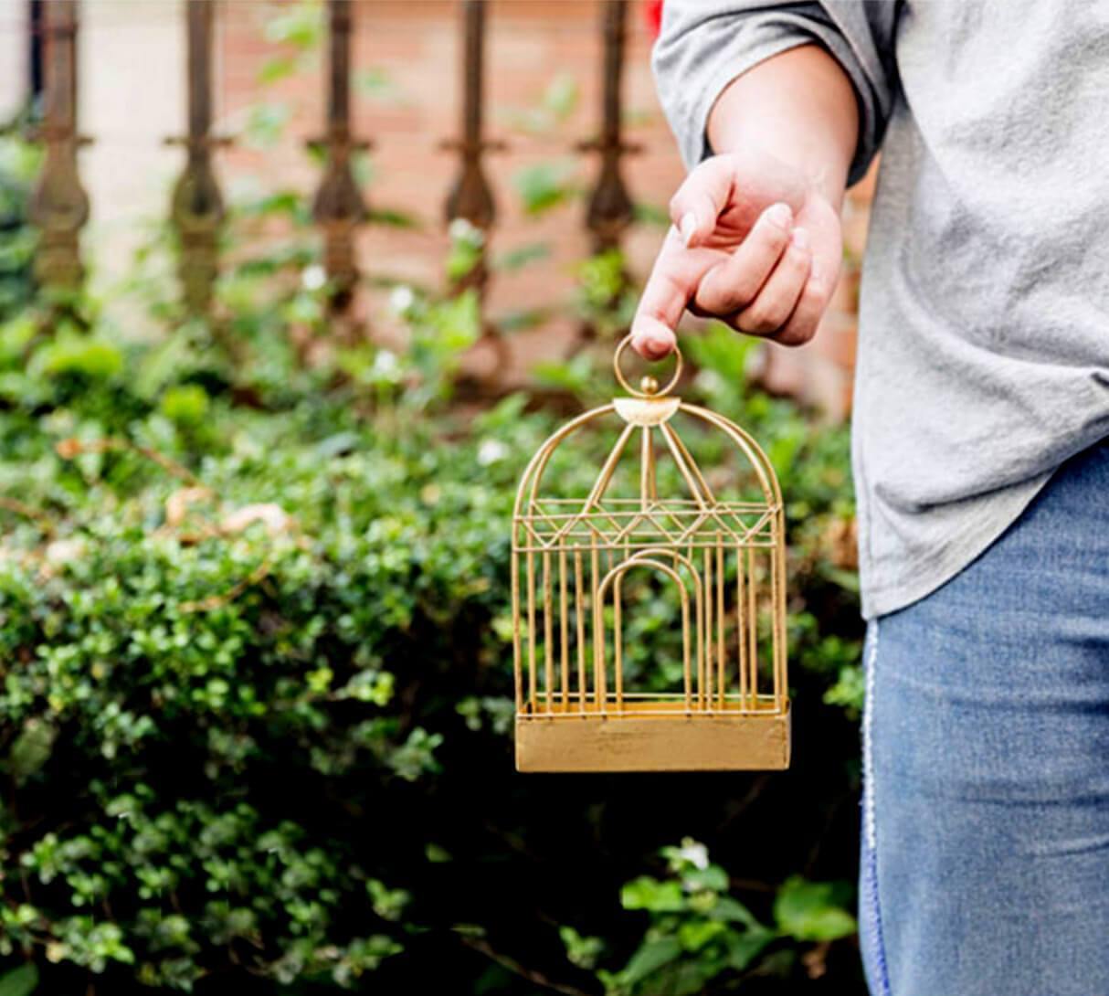 Iron Birdcage Incense Stick Holder - Nordic Side - 