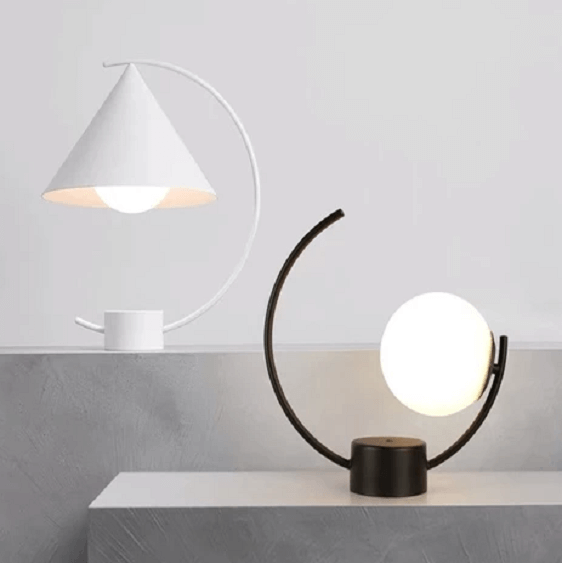 Kizzy - Modern Art Deco Desk Lamp - Nordic Side - architecture, arcitecture, art, artist, contemporaryart, decor, decoration, design, designer, designinspiration, edison, grey, home, home dec