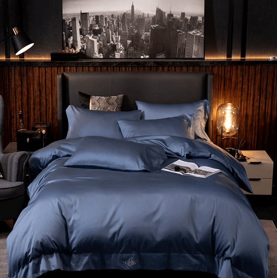 Lakibia Silky Soft Egyptian Cotton Bedding Set - Nordic Side - architecture, arcitecture, art, artist, contemporaryart, decor, decoration, design, designer, designinspiration, edison, grey, h