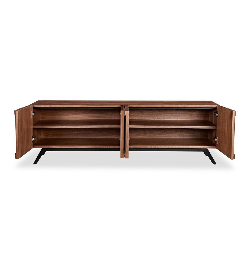 Linnea - Modern Mid-Century Walnut Sideboard - Nordic Side - 06-01, feed-cl0-over-80-dollars, feed-cl1-furniture, gfurn, hide-if-international, us-ship