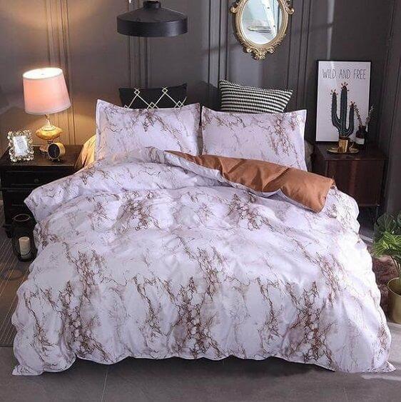 Marble Duvet Cover Set - Nordic Side - amazing, beautiful, business, clock, clocks, decor, decoration, decorideas, design, happy, home, homedecor, instadaily, instagood, instalike, interiorde