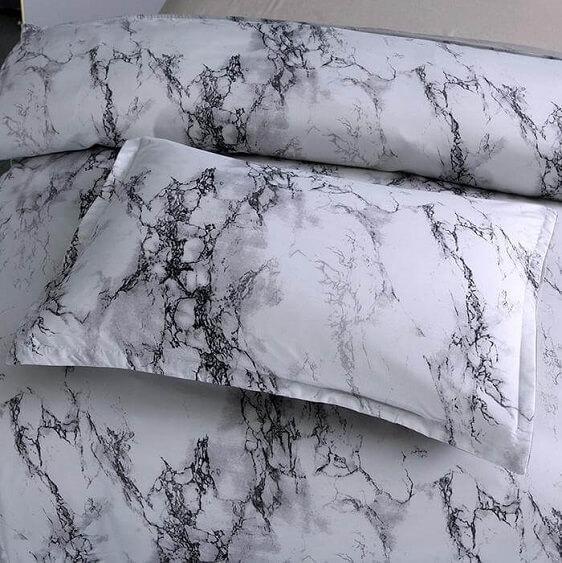 Marble Duvet Cover Set - Nordic Side - amazing, beautiful, business, clock, clocks, decor, decoration, decorideas, design, happy, home, homedecor, instadaily, instagood, instalike, interiorde