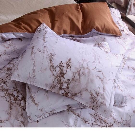 Marble Duvet Cover Set - Nordic Side - amazing, beautiful, business, clock, clocks, decor, decoration, decorideas, design, happy, home, homedecor, instadaily, instagood, instalike, interiorde