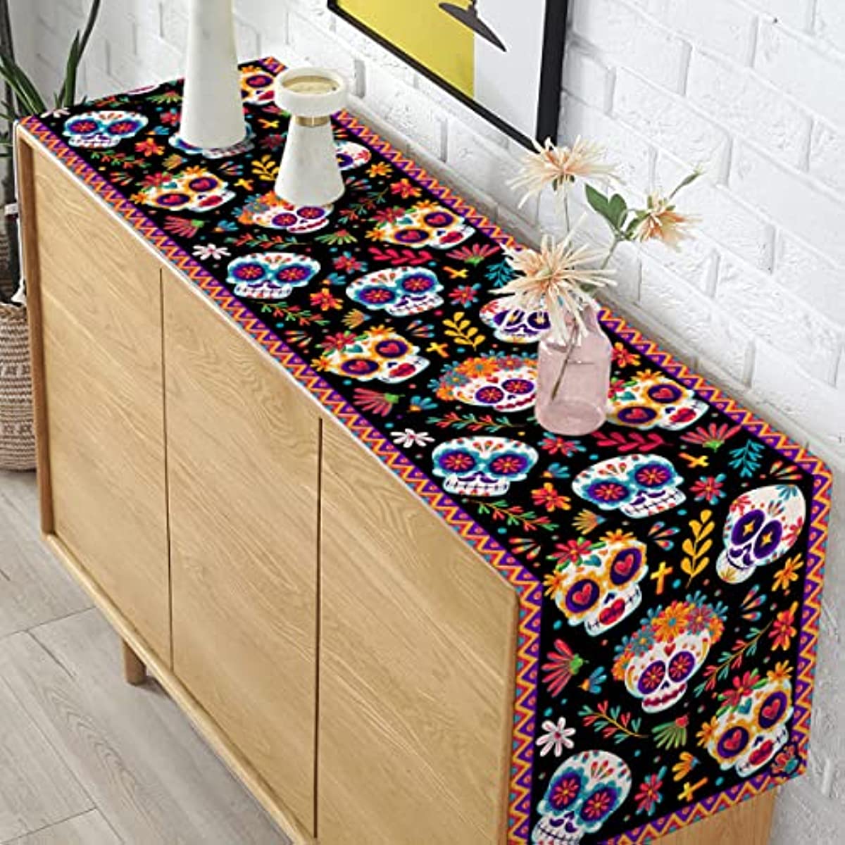 Sugar Skull Table Runner