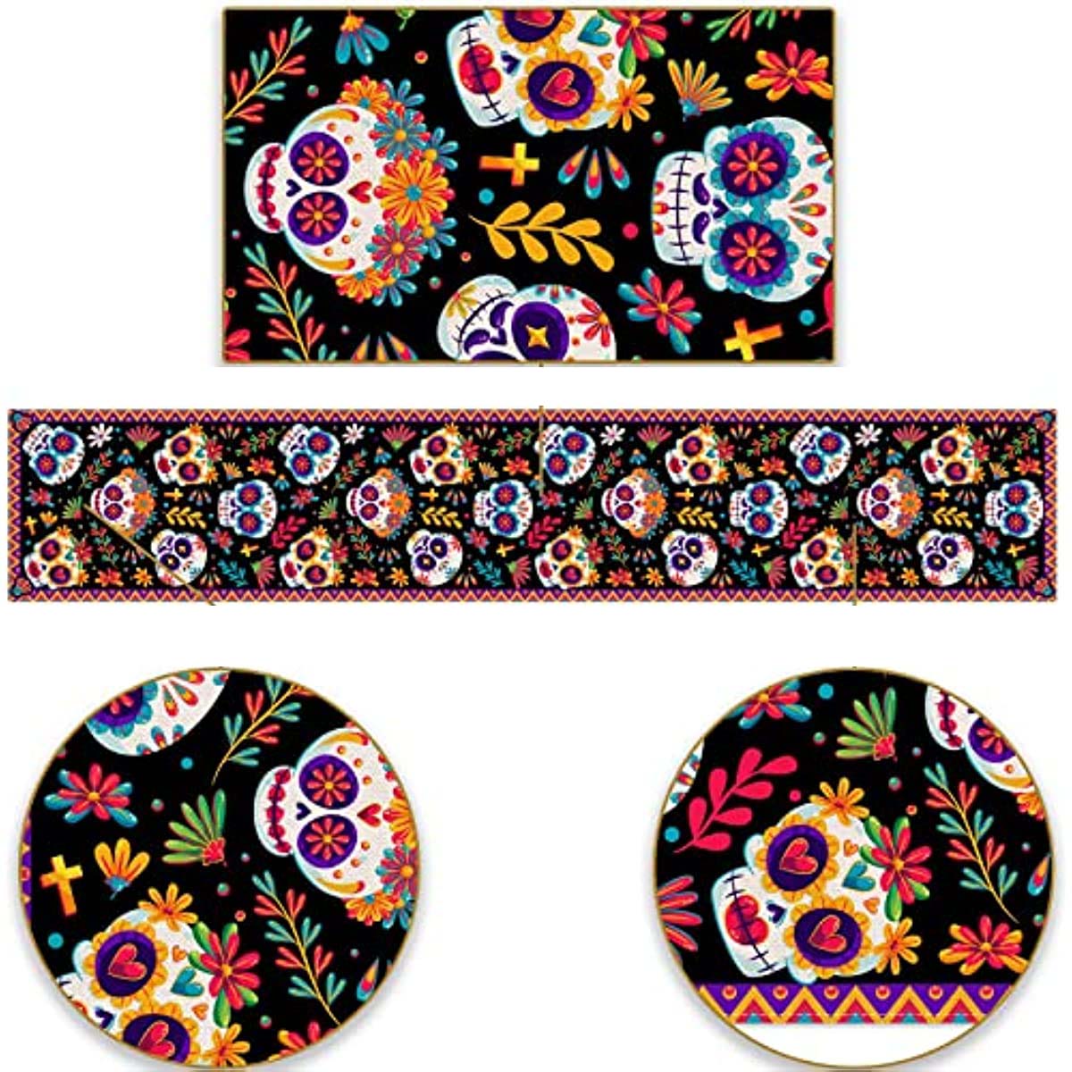 Sugar Skull Table Runner